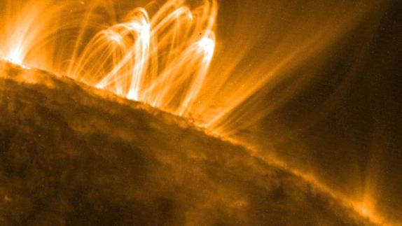 Campo magnético del sol.