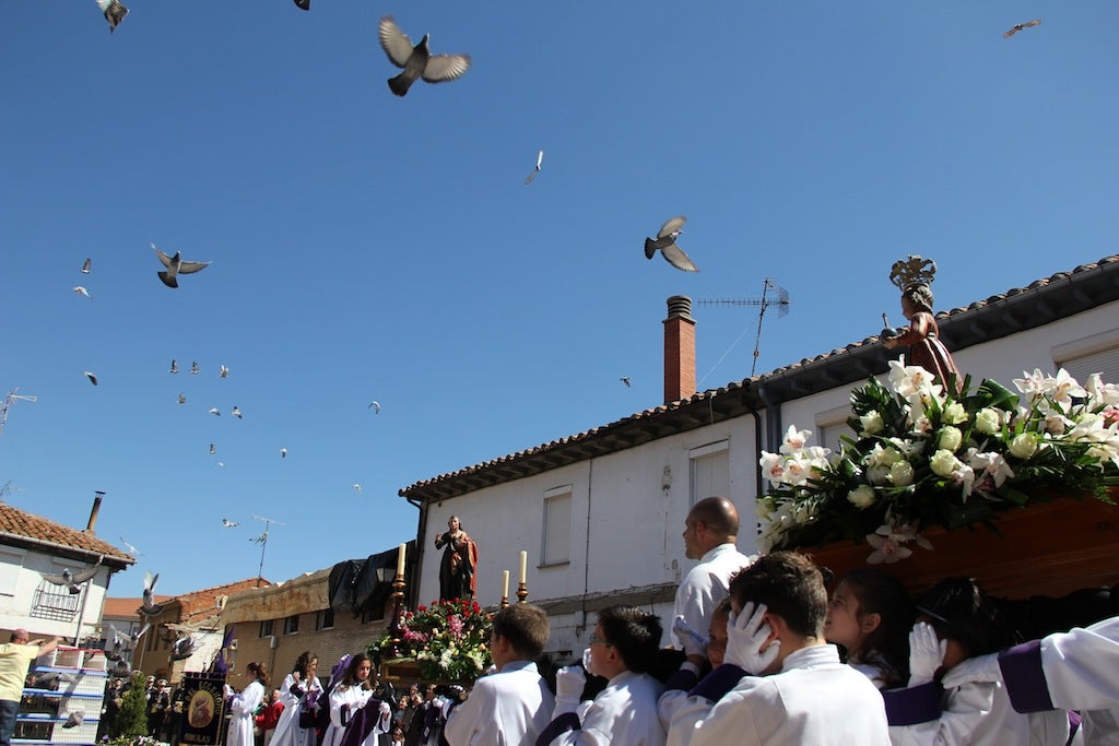 Un instante de esta procesión 