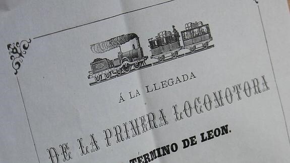 Poema dedicado a la llegada del ferrocarril a León