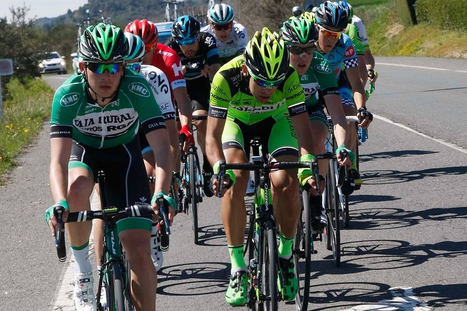 Benito, durante el GP Miguel Induráin