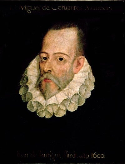 Retrato de Miguel de Cervantes.