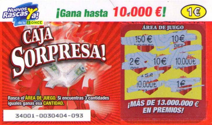La Once reparte 10.000 euros en un ‘rasca’ vendido en Ponferrada