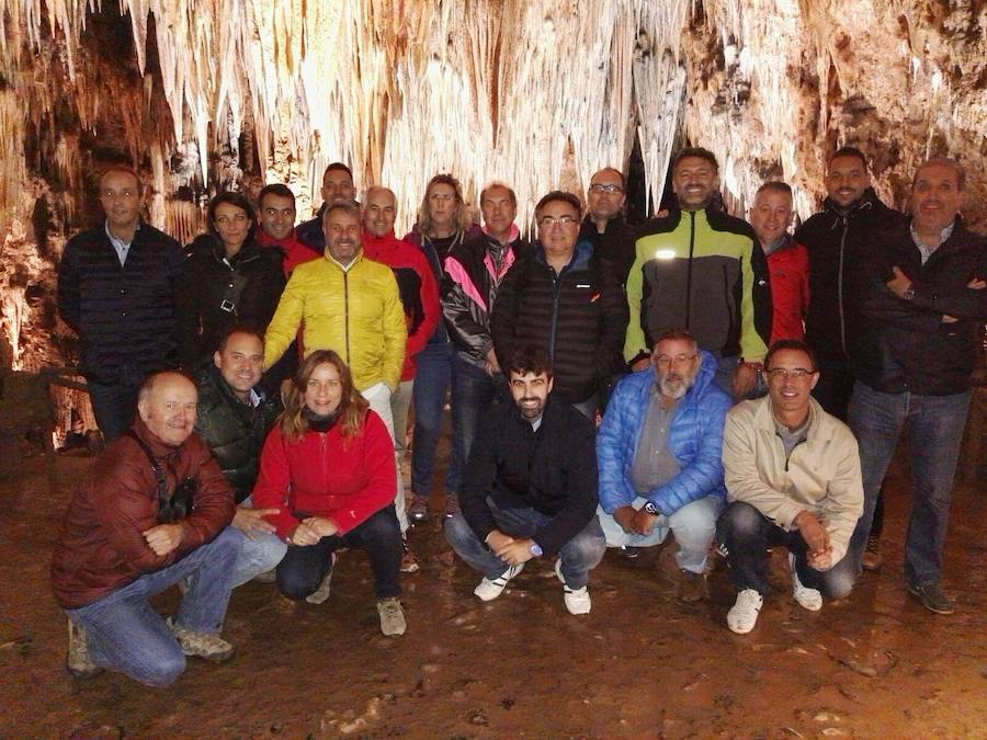 Algunos de los visitantes a Valporquero.