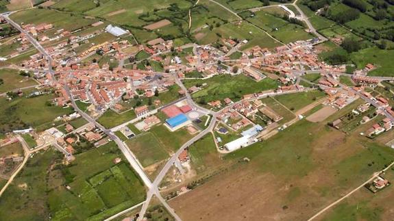 Vista aérea de Sariegos.