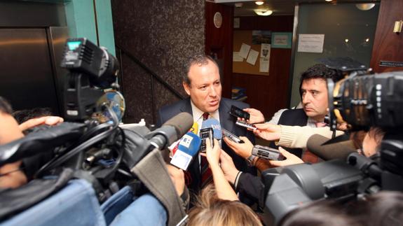 Jesús Terciado, durante una rueda de prensa.