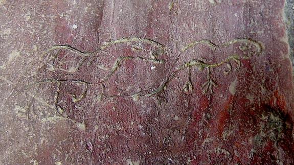 Imagen de los 'dinosaurios' de la Catedral de León.