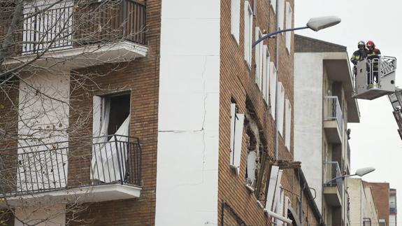 Varios heridos en una explosión de gas en la calle de El Príncipe en Salamanca.