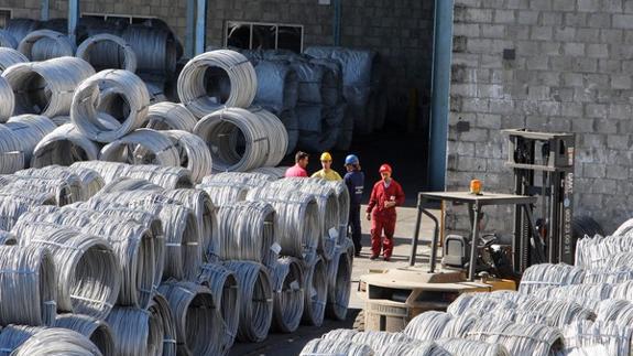 Factoría de Aceros Roldán en Santo Tomás de las Ollas. 