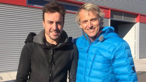 Fernando Alonso y Jesús Calleja.