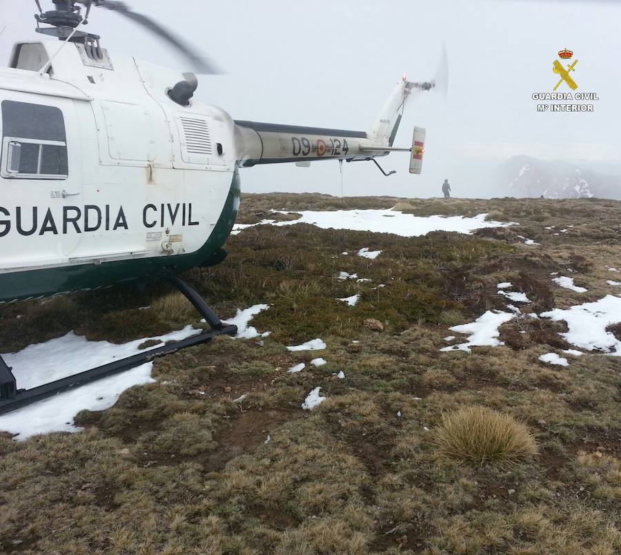 Imagen del rescate en la Peña Valdorria. 