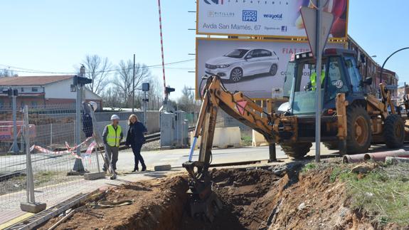 La obra del nuevo colector de Villaquilambre estará finalizada en dos semanas