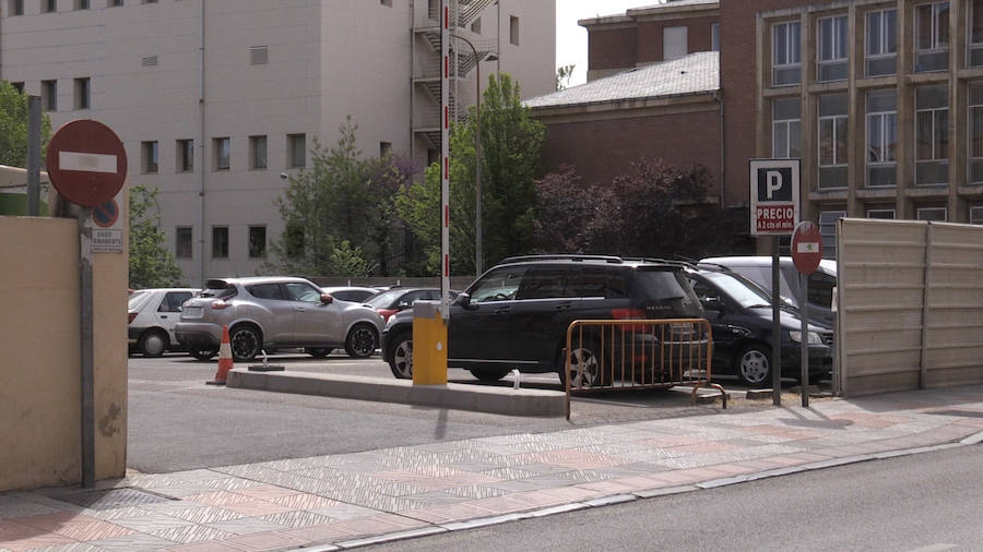 Salida del parking de Santa Nonia.