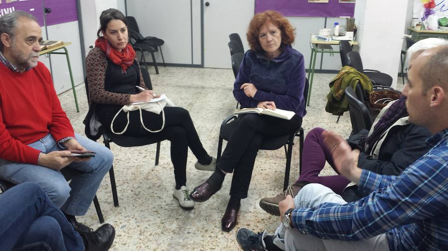 Ana Marcello y Eloína Terrón, durante la reunión de este miércoles.