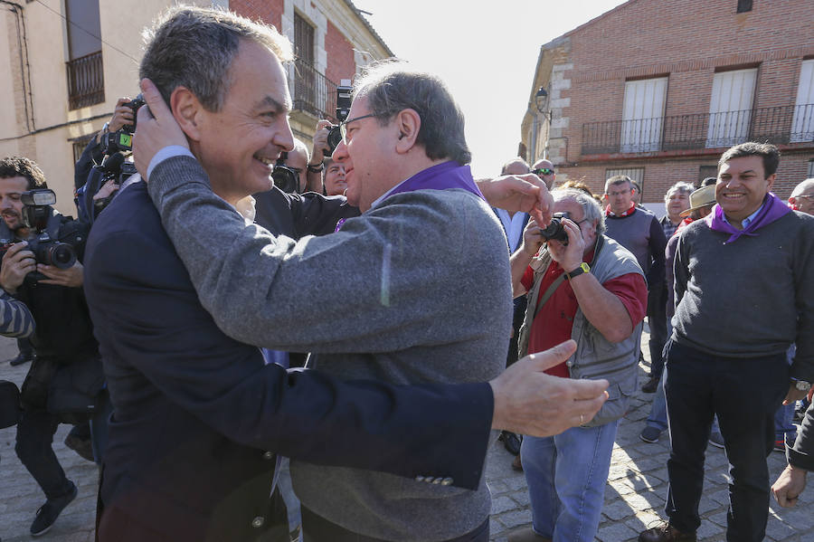 Zapatero y Herrera, en la fiesta de Villalar. 