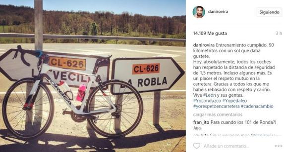 Post subido por Dani Rovira a la red social Instagram. 