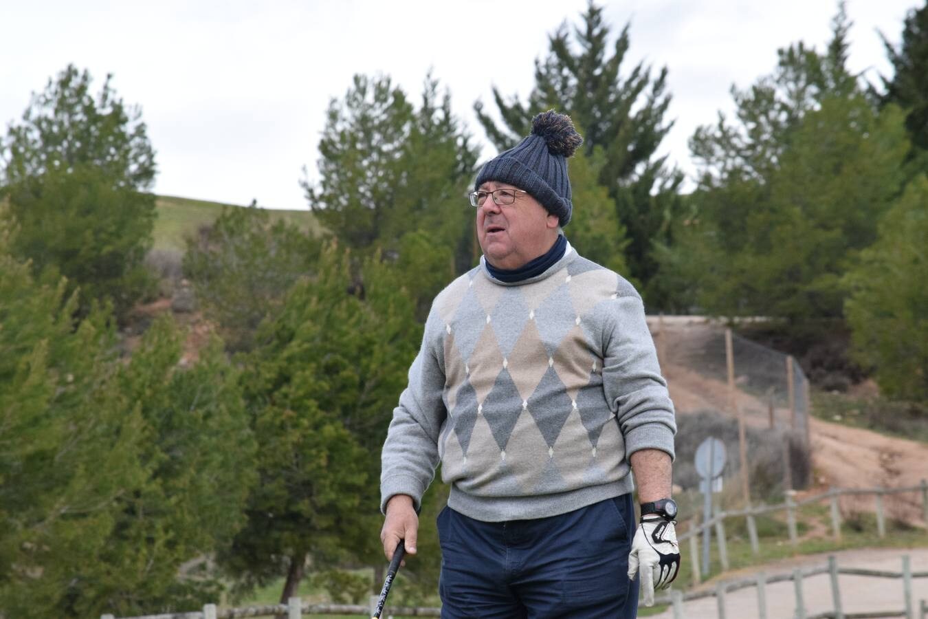 Fotos de los jugadores durante la tercera cita de la Liga de Golf y Vino.