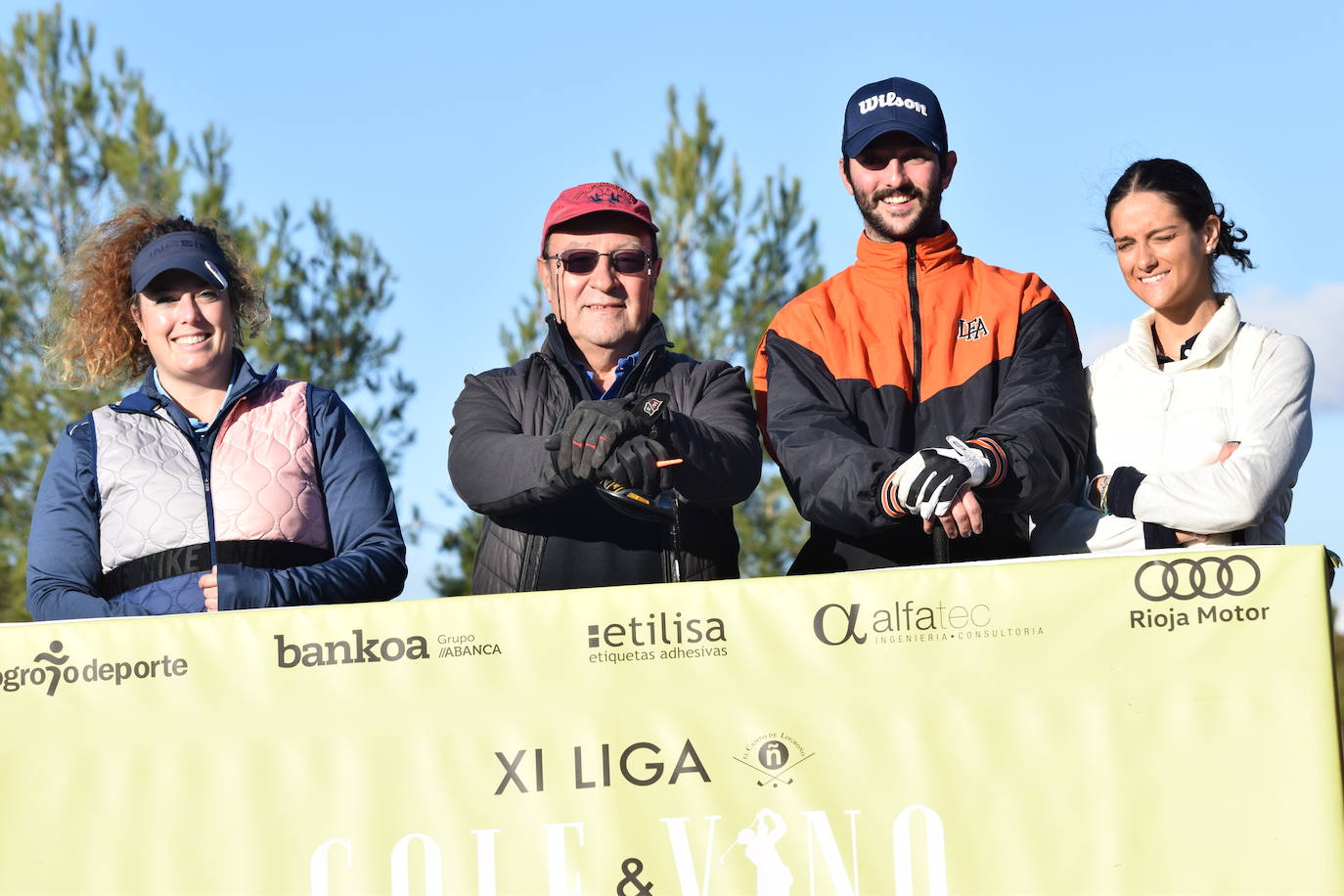 Los participantes en el torneo Finca Valpiedra, de la Liga de Golf y Vino, disfrutaron de un gran día en El Campo de Logroño.