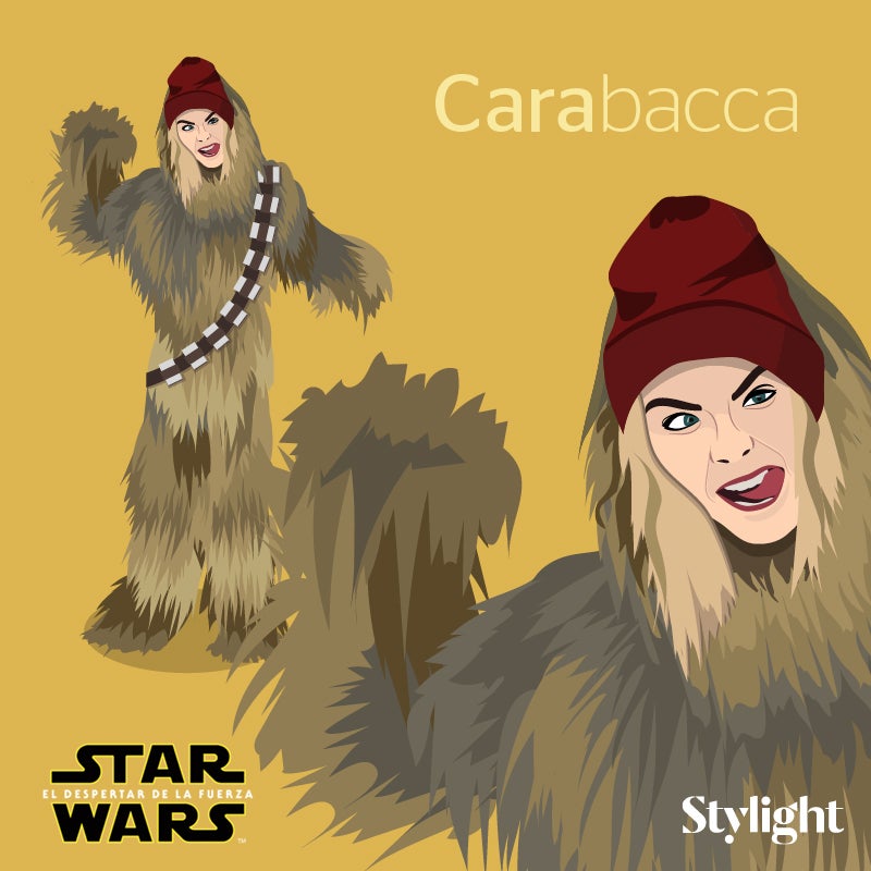 Cara Delevingne se convierte en Chewbacca