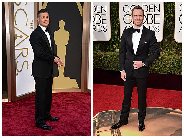¿De verdad a Fassbender le puede quedar tan bien como a Pitt el esmoquin?