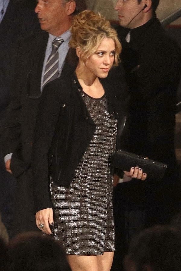 Shakira a su llegada al acto de entrega.