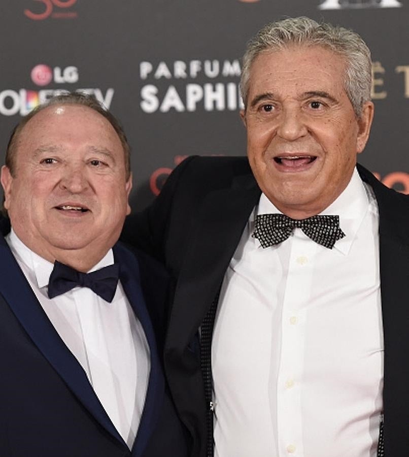 Andrés Pajares y Fernando Esteso, pareja de cine y de alfombra roja.