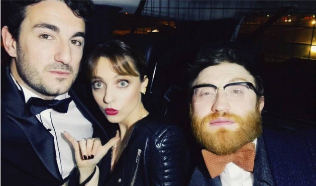 Leticia Dolera compartía esta graciosa instantánea con sus compañeros Manuel Burque y Miki Esparbe