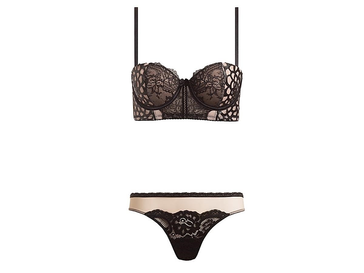 El negro y el nude se fusionan esta temporada en conjuntos como este que propone Yamamay