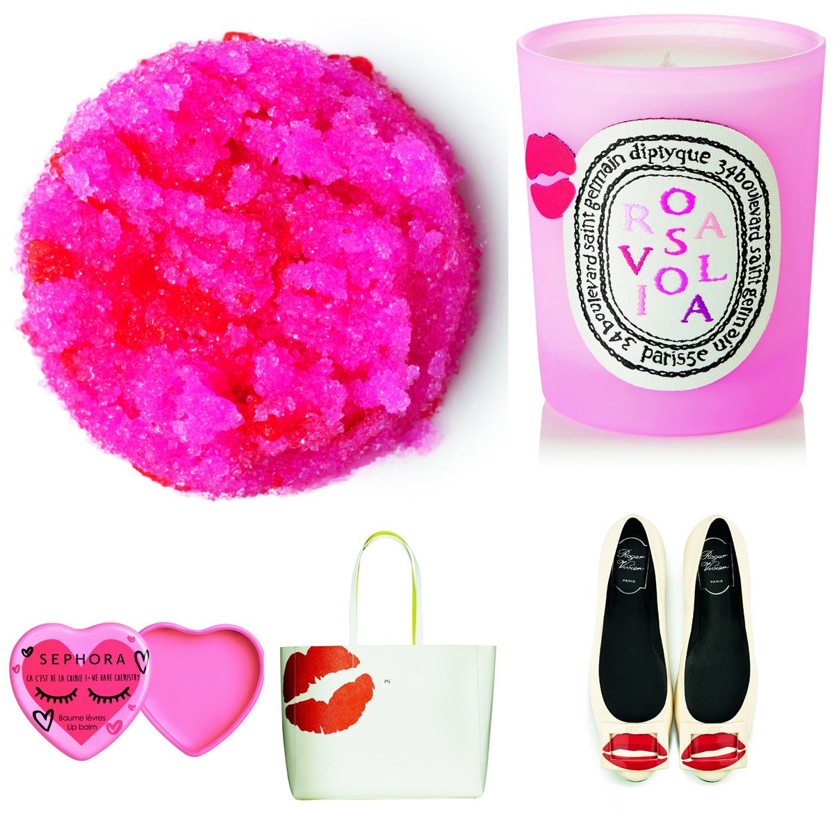 Se acerca el 14 de febrero y queremos que estés preparada. ¿Cómo? Déjate seducir a la luz de las velas más románticas, como esta edición de Olympia Le Tan para Diptyque. Prepárate para besar con unos labios sedosos tratados con el exfoliante de Lush, el bálsamo de Sephora y el color longlasting de Rimmel London. Y todo con los accesorios más románticos de Roger Vivier o Purificación García. (Sephora, Diptyque, Roger Vivier, Purificación García, Lush, Rimmel London)