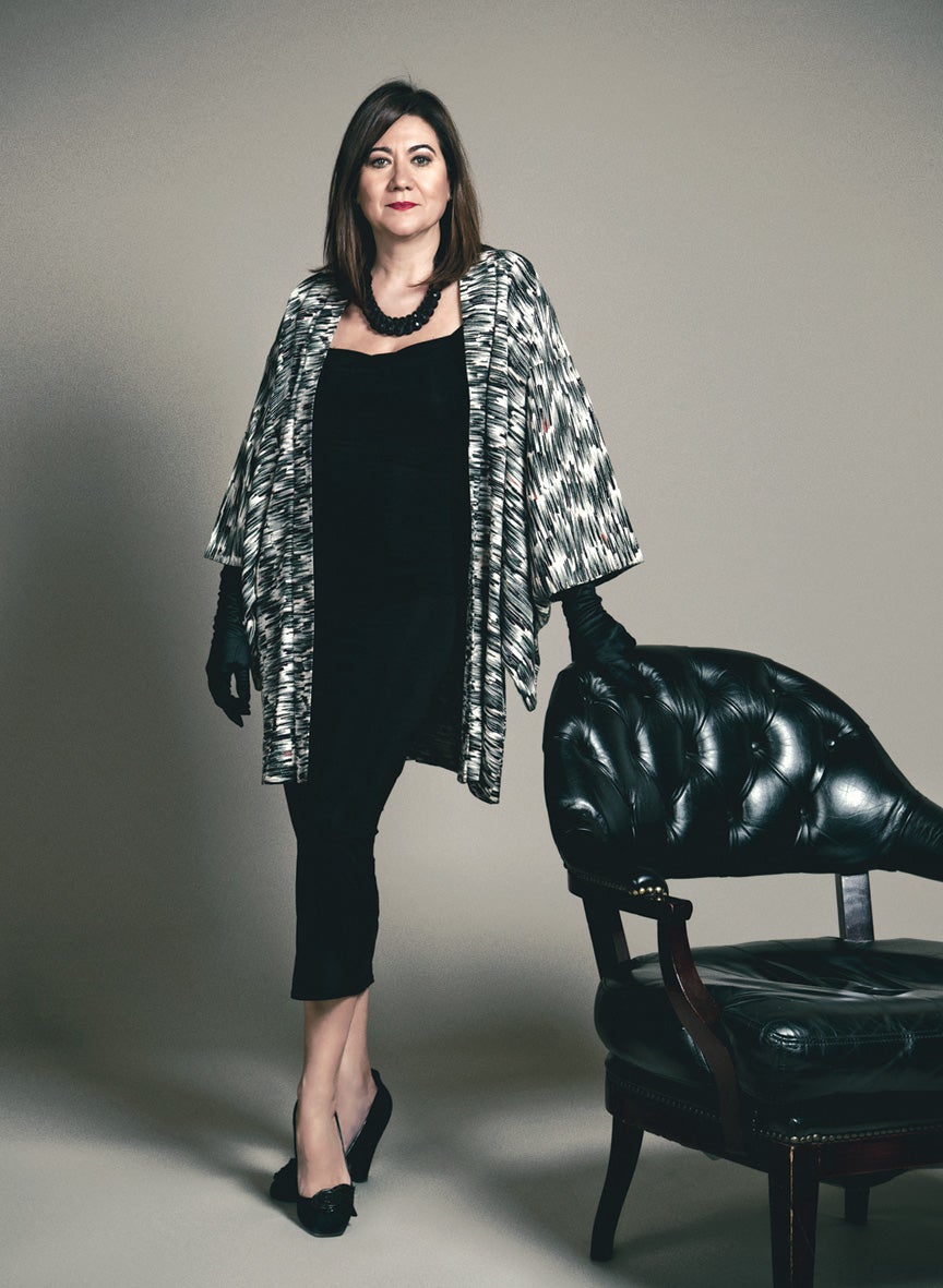 Luisa Martín, elegantísima, tampoco faltó a la cita.