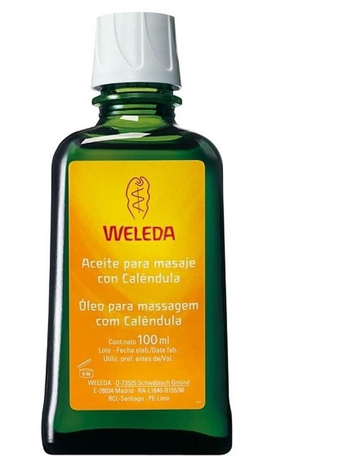 Con extracto de caléndula y aceite de girasol. Tiene extraordinarias propiedades calmantes, suavizantes y regeneradoras. Fórmula 100% natural. Recomendado para pieles sensibles. (12,15 €).