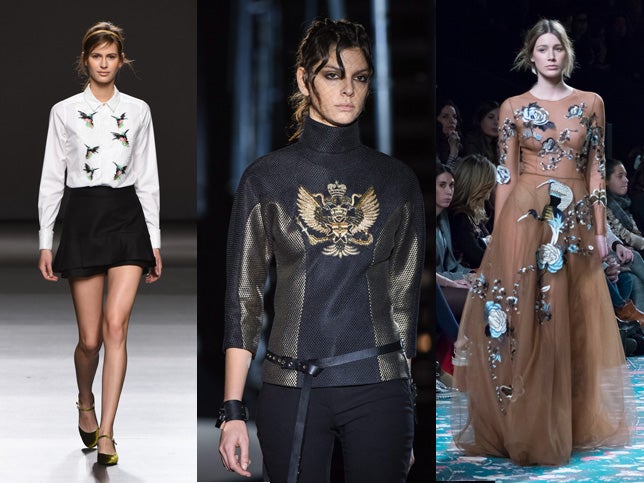 Teresa Helbig borda colibríes, Alvarno hace lo mismo con águilas y Jorge Vázquez se rinde ante las garzas.