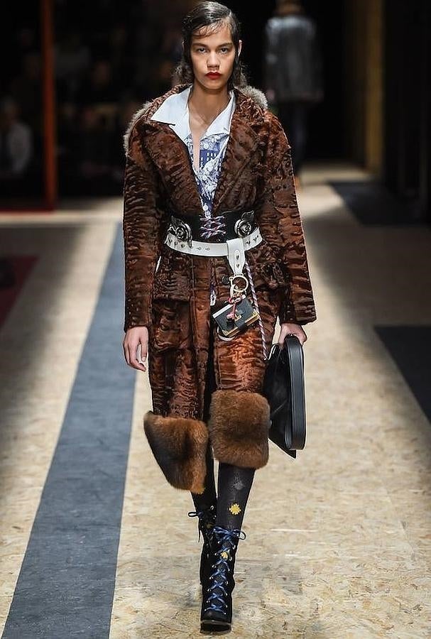 Una de las piezas con las que Miuccia Prada nos invita a afrontar el frío