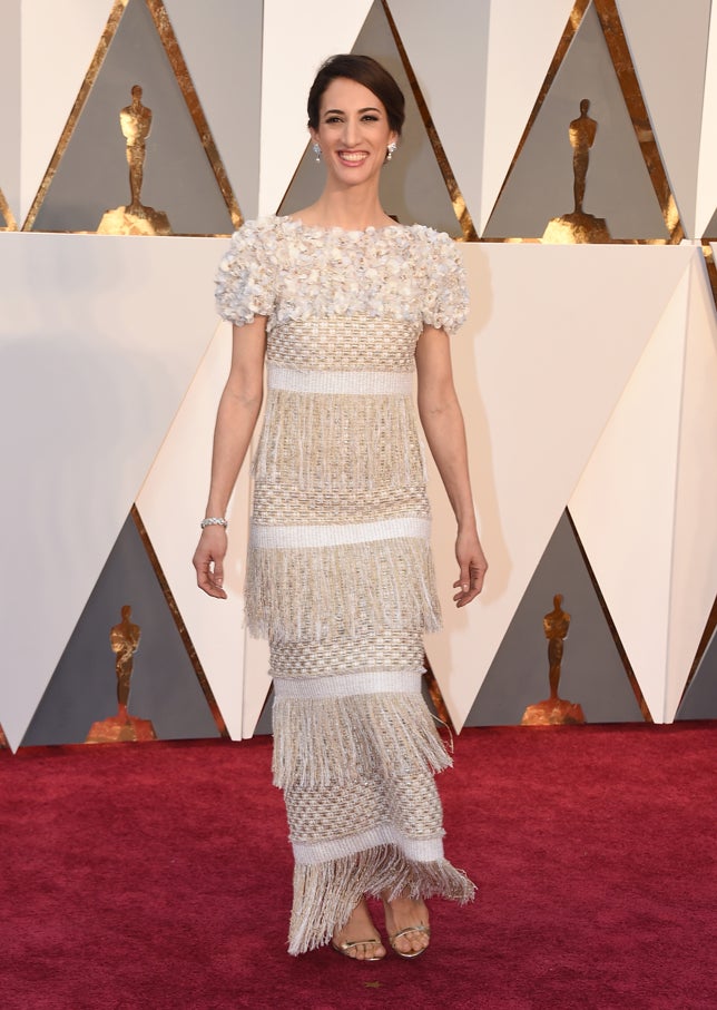 La actriz, muy elegante con este look de inspiración años 20.