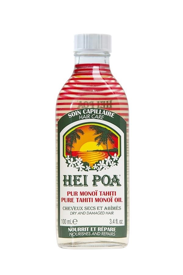 Aceite ancestral elaborado artesanalmente con pulpa de coco y flor de Tiaré, con un aroma único e inconfundible. Con efecto nutritivo y reparador, el Monoï puro ayuda a proteger los cabellos de la desecación, les aporta brillo y facilita su peinado. (Precio: 10€, 100 ml, a la venta en El Corte Inglés y www.weloveheipoa.com).