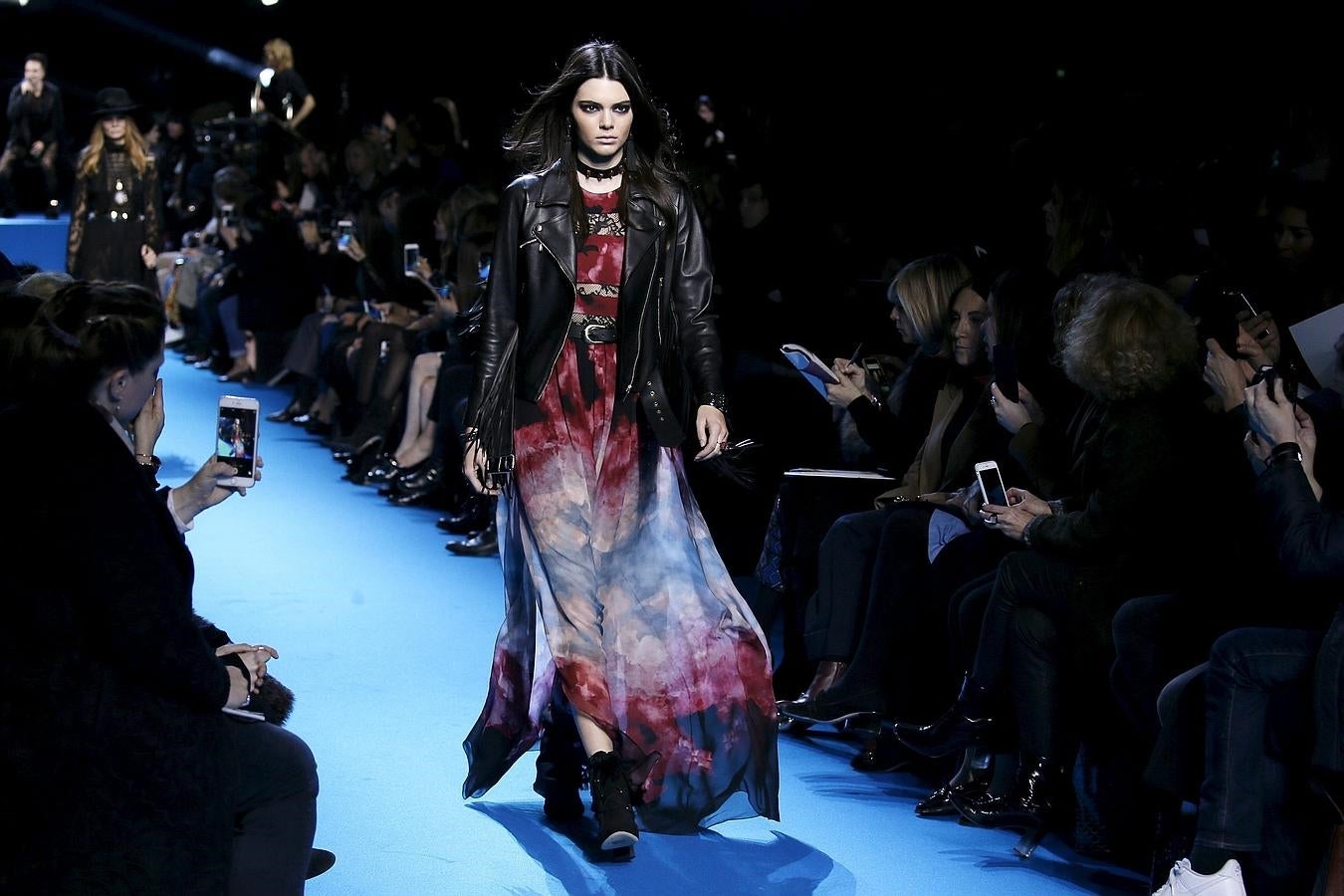 La modelo fue la gran protagonista del desfile.