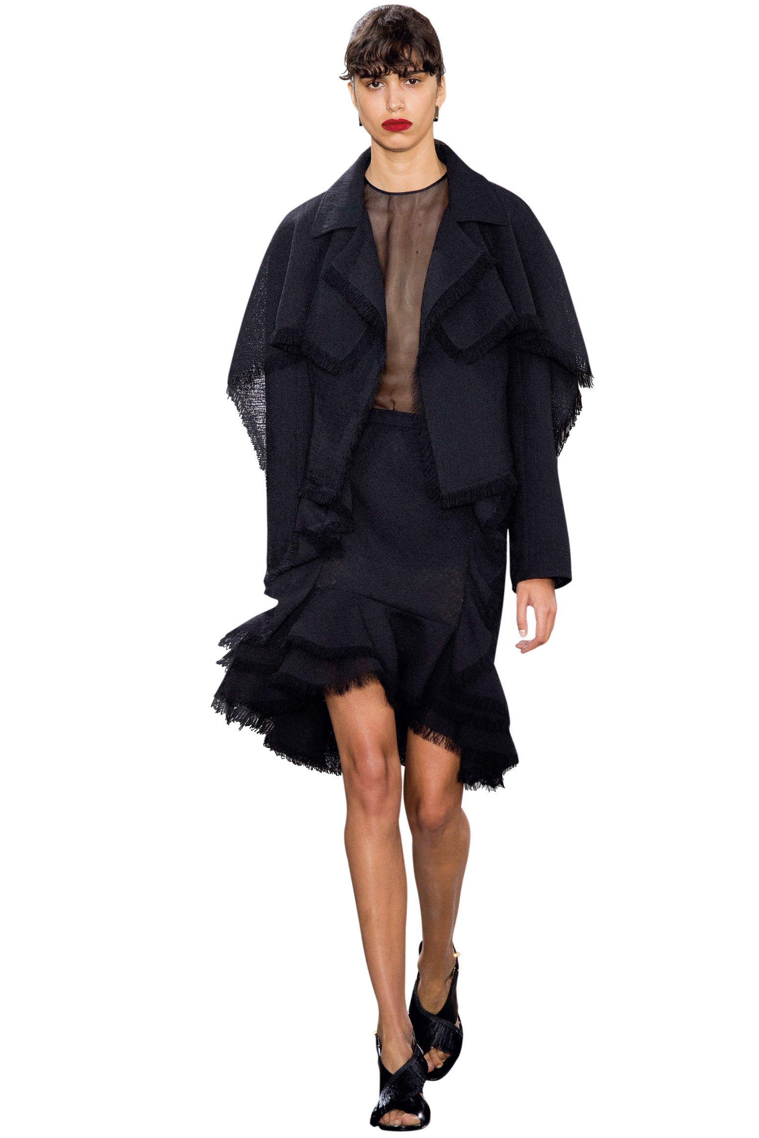 Jason Wu sacaba el negro a la pasarela como el color estrella.