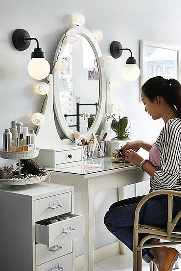 Idea de decoración de IKEA para la habitación de una adolescente