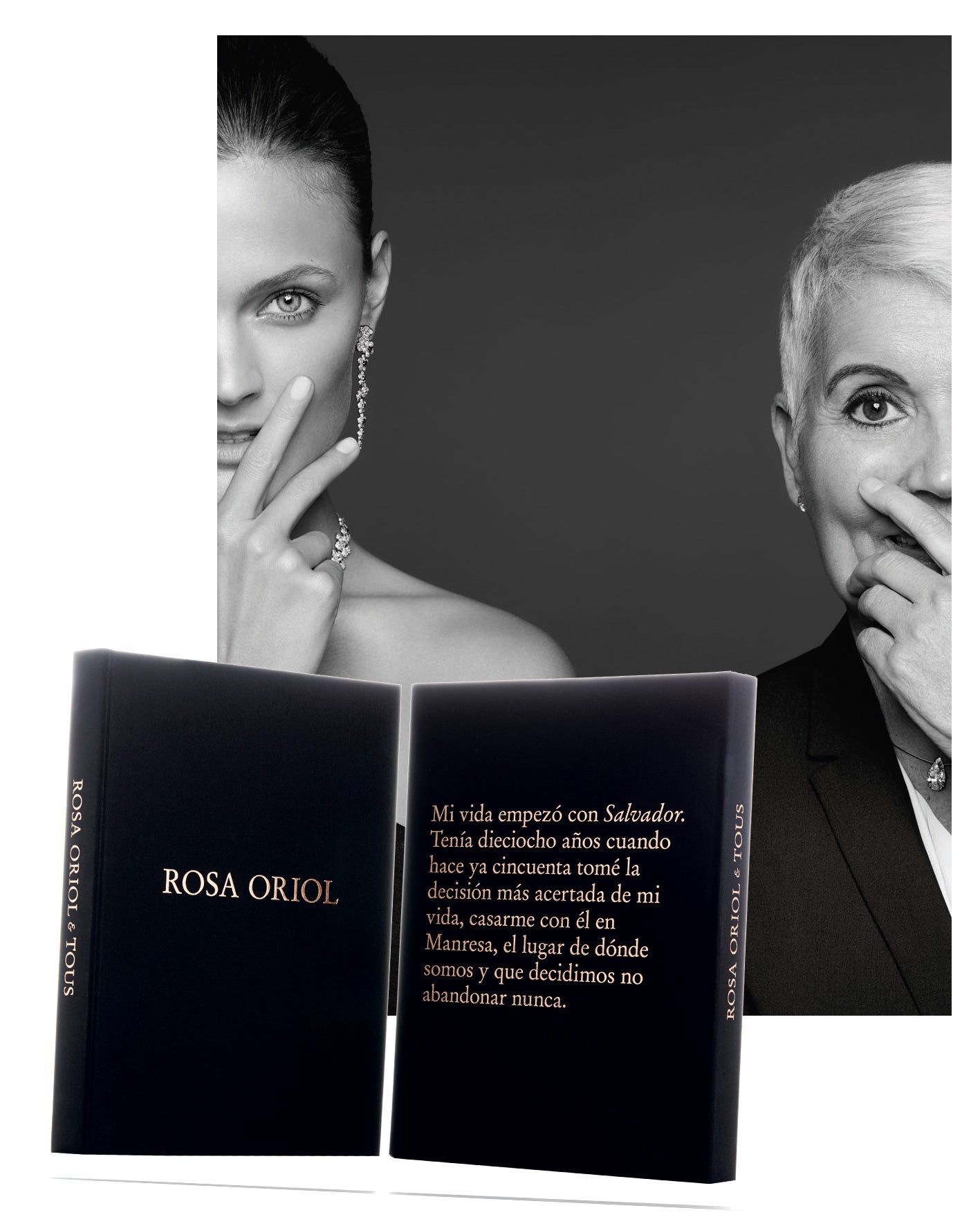 "Lo he escrito por los 50 años de matrimonio y por los 50 años de trabajo en Tous", dice Rosa Oriol, cofundadora de la firma con su marido, Salvador Tous, sobre el libro que recoge su trayectoria. "Espero que la gente pueda conocerme mejor", concluye.