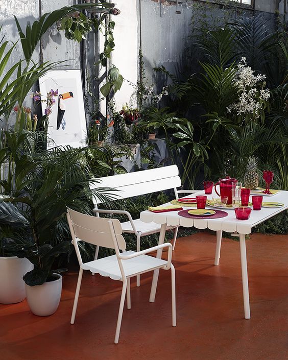 Pinterest es una fuente inagotable de ideas 'deco', como esta sencilla combinación exterior.