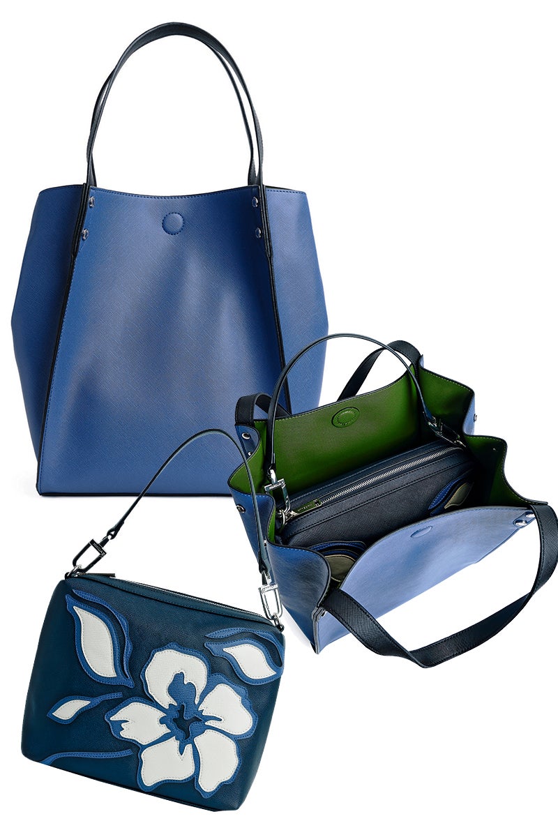 Se llama DB Bag (por double bag, bolso doble). Pero en realidad este ingenioso y elegante modelo de Marella es triple: la shopping bag es reversible y, además, cuenta con un bolsillo interior que también se puede utilizar como bolso autónomo. Toda una práctica y cómoda idea.