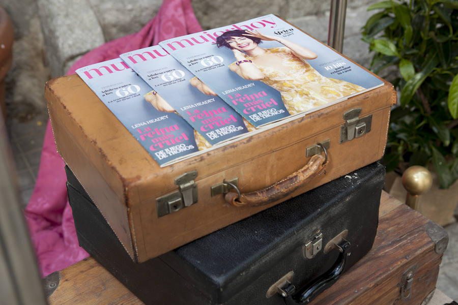 El Palacio Duarte Coelho se ambientó como si fuera el Gran Hotel Budapest con detalles de época como esta maleta, recreando un lujo del pasado.