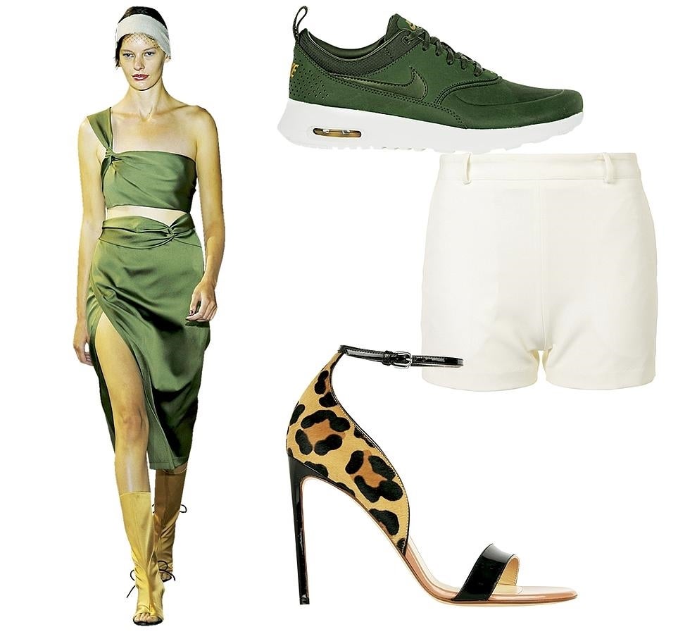 Top Con falda y tacón, o con chort y deportiva (Nike + Zalando, Phillip Lim, Francesco Russo)