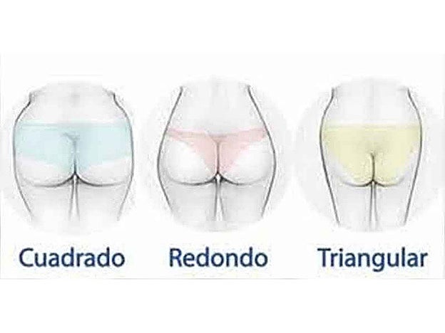 Las formas de las nalgas se pueden resumir en tres: cuadradas, redondas y triangular, y todas ellas responden bien a los tratamientos de estética.
