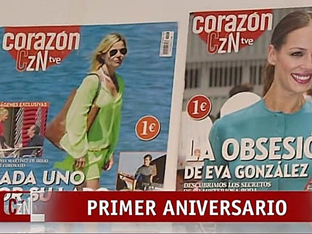 Corazón Tve visita la redacción de la revista Corazón tve con motivo del primer aniversario de la revista.
