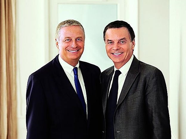 Christian (izqueirda) y Olivier (derecha) son los hijos del fundador, Jacques Courtin.