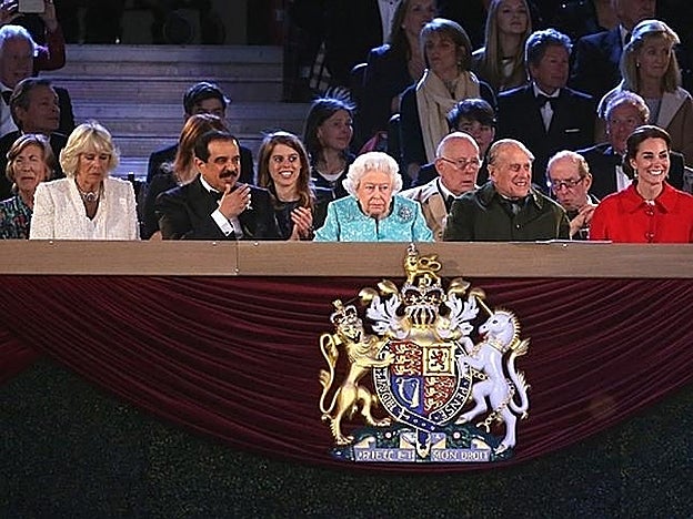 El 'front row' del cumpleaños de la Reina.