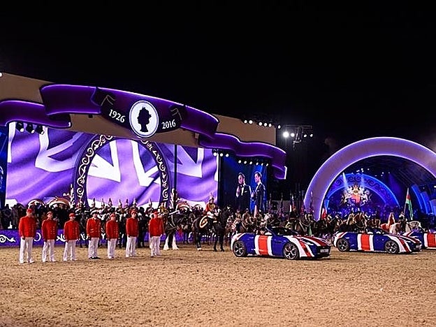 Un despliegue digno de una Reina...