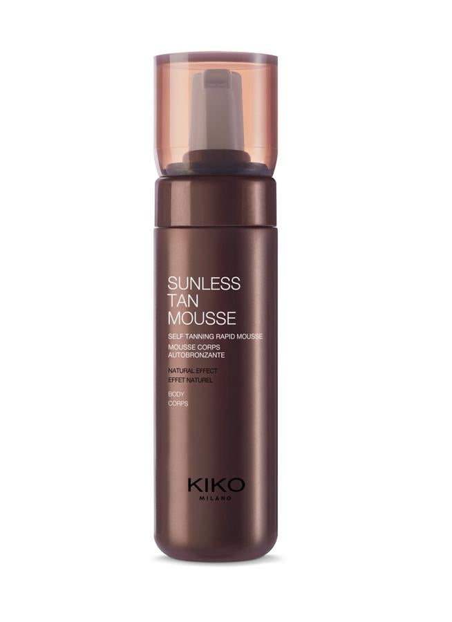 Mousse corporal autobronceadora, hidratante, y de efecto rápido. Gracias a su fórmula con DHA, la mousse proporciona un bronceado natural incluso desde la primera aplicación, sin exposición a la luz solar. Sin parabenos. (15,90€).