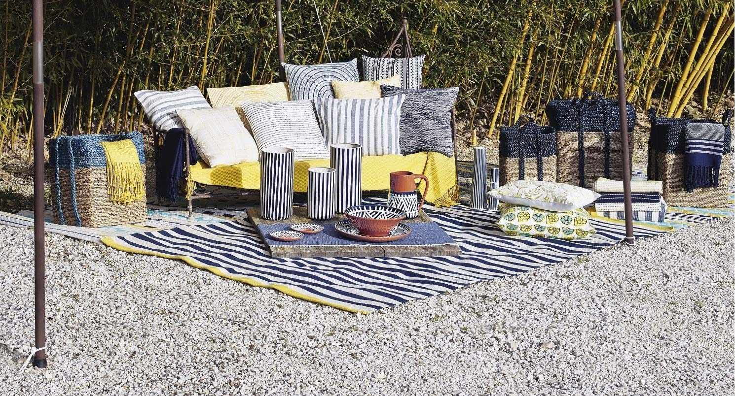 Nos encanta esta idea de inspiración marinera de Habitat para una zona 'chill out'