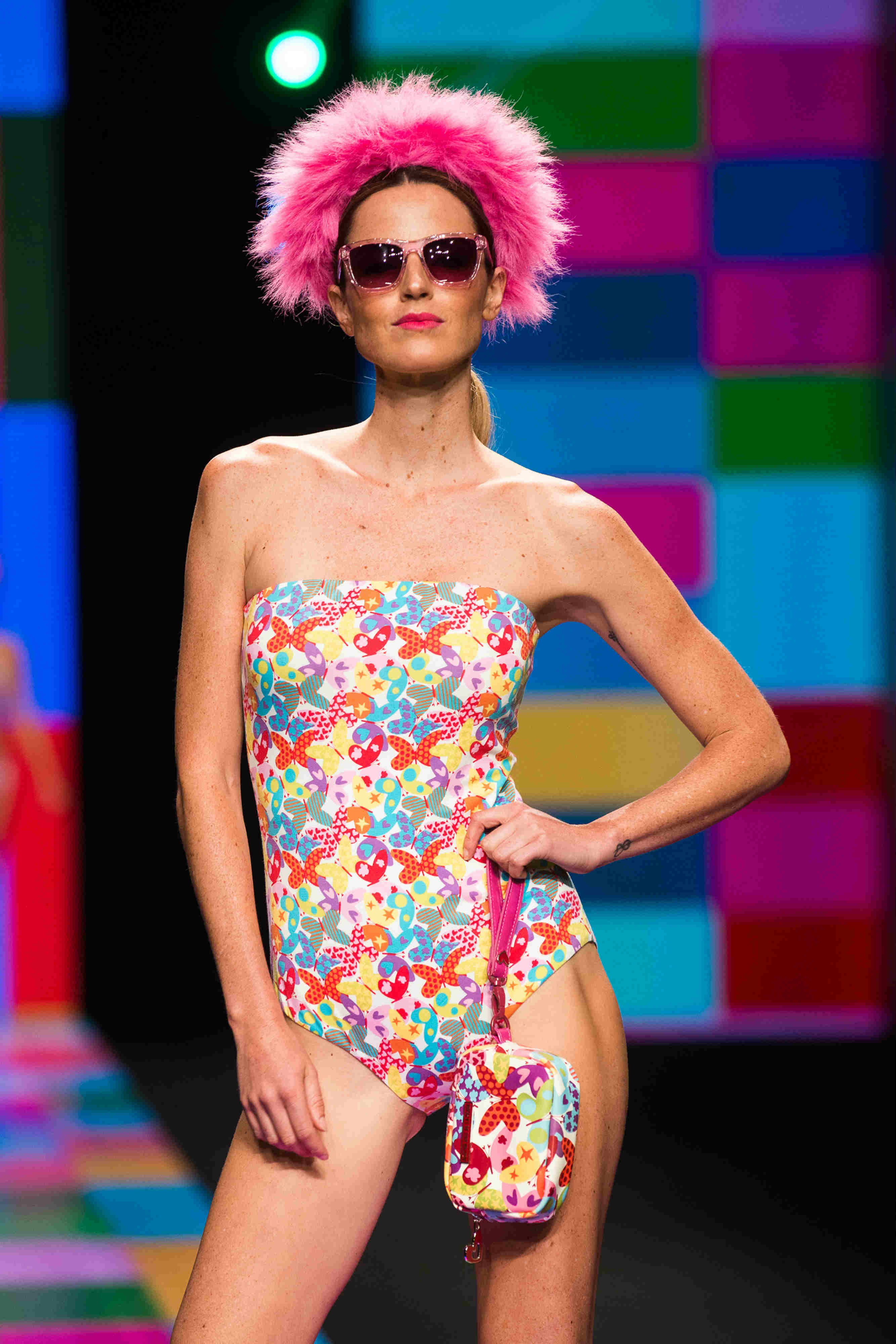 Aida Artiles con bañador de Agatha Ruiz de la Prada en Moda Cálida de Gran Canaria 2016